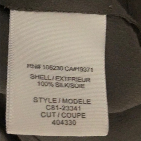 Fab Joie Silk Crepe Poet Blouse - Picture 6 of 6